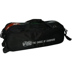 Vise Clear Top 3 Ball Tote Black Bowling Bag