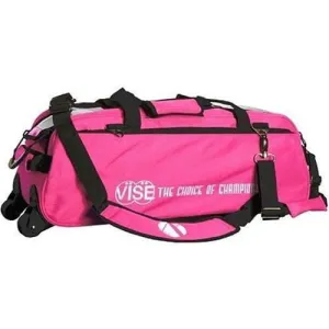 Vise Clear Top 3 Ball Tote Pink Bowling Bag