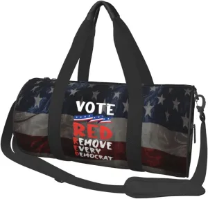 Vote Red Reject Every Democrat Pro Republican Duffel Bag Gym Bag Travel Sports Tote Large Foldable Beach Swim Yoga5