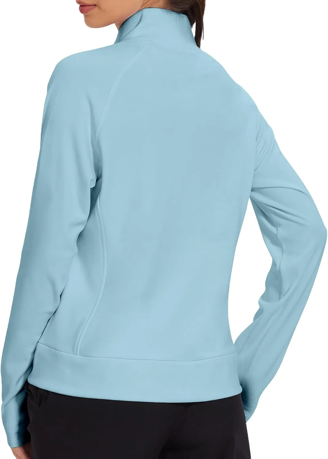 VUTRU Casual Jacket for Women Fleece Zip Up Jacket Tops Long Sleeve Fall Coat Trendy