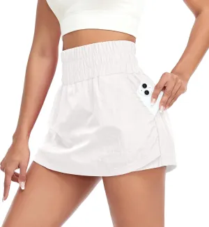 VUTRU Women's Tennis Skorts Athletic Quick-Dry Lightweight Golf Skorts Skirts with Phone Pockets Running Workout Skorts
