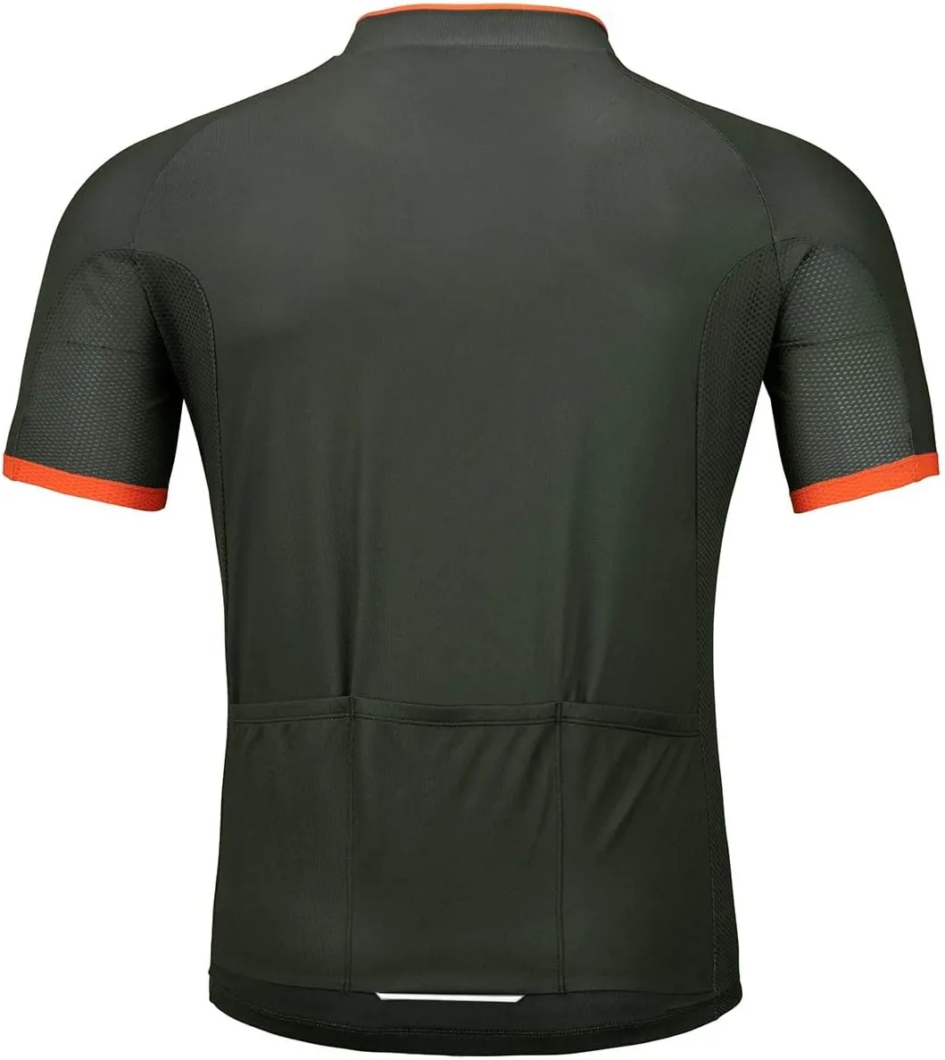 wantdo Men's Cycling Jerseys Mountain Bike MTB Jersey Short Sleeve Bike Shirts Breathable Quick Dry Cycling Clothing