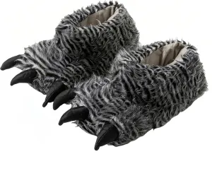 Warm and Cozy Animal Paw Slippers Plush Bear Claw Design Indoor Slippers