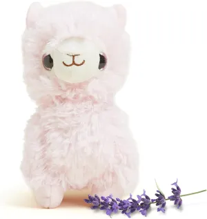 warmies Junior Microwavable & Weighted Stuffed Animals, Pink Llama - Heated Stuffed Animal Plushie for Warmth & Comfort - Cute Soft Plush Toys for Adults & Children (Boys, Girls, Babies & Toddlers)