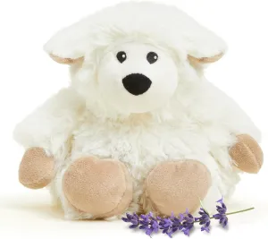 warmies Junior Microwavable & Weighted Stuffed Animals, Sheep - Heated Stuffed Animal Plushie for Warmth & Comfort - Cute Soft Plush Toys for Adults & Children (Boys, Girls, Babies & Toddlers)