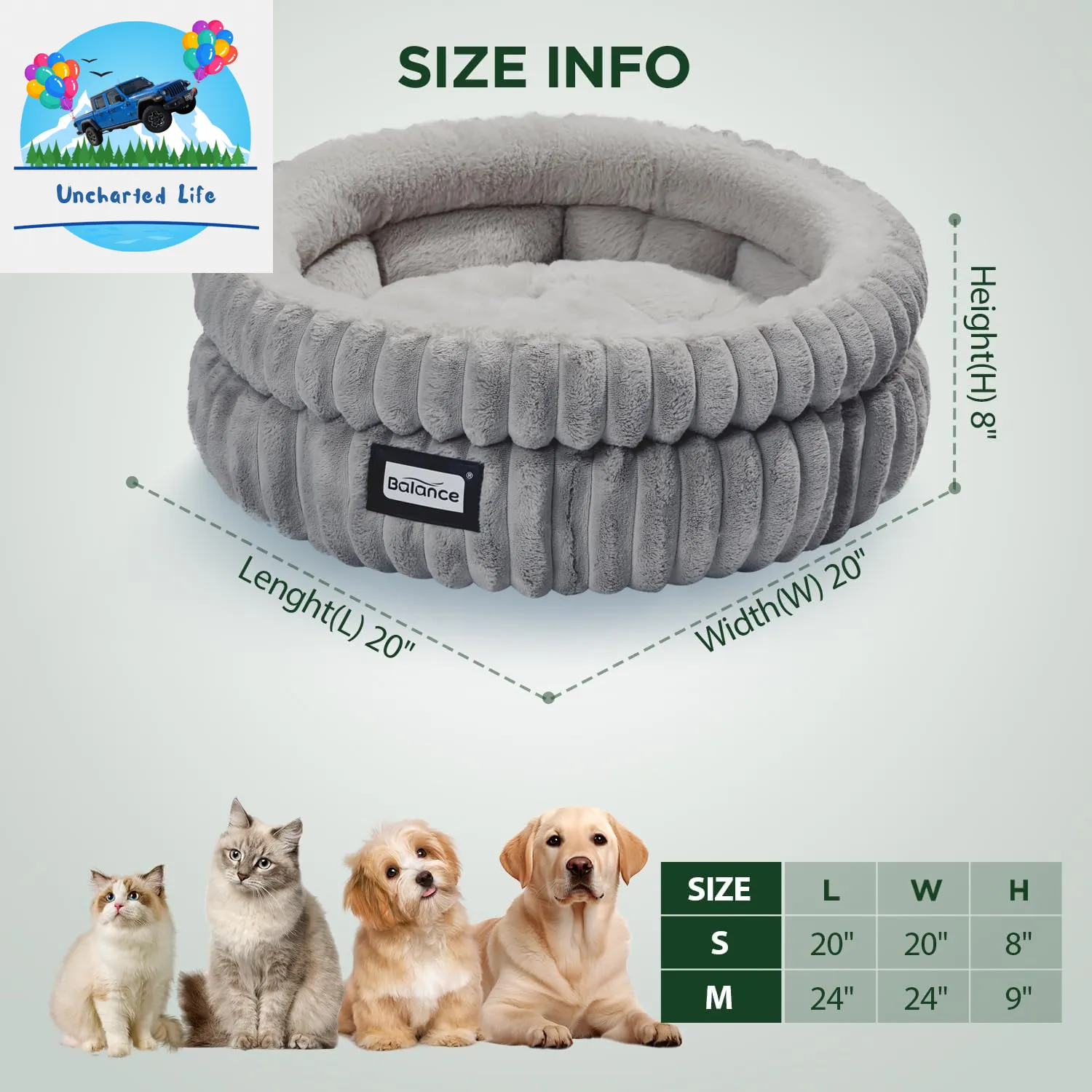Washable Round Cat Bed – Soft Plush Nest for Kittens & Puppies
