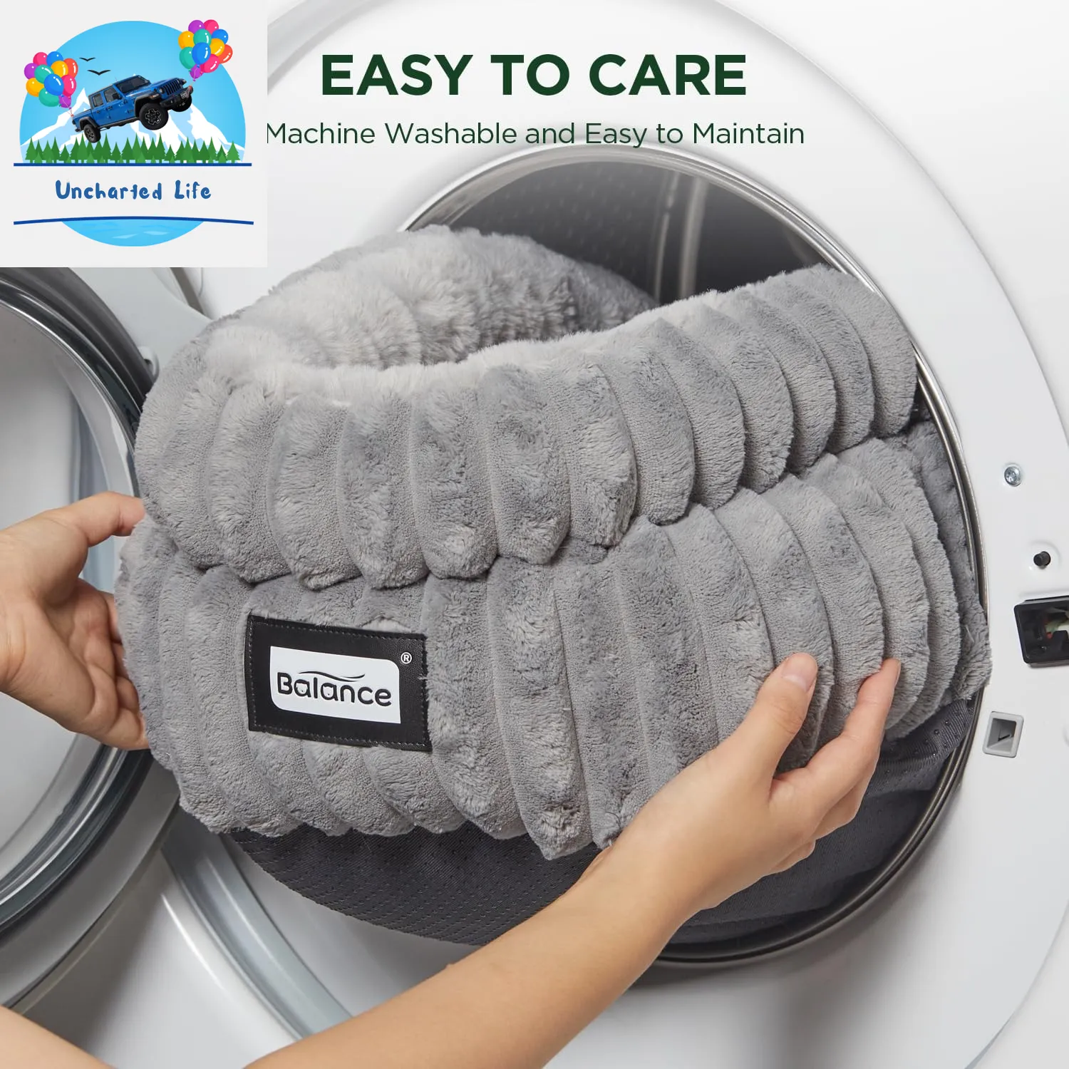 Washable Round Cat Bed – Soft Plush Nest for Kittens & Puppies