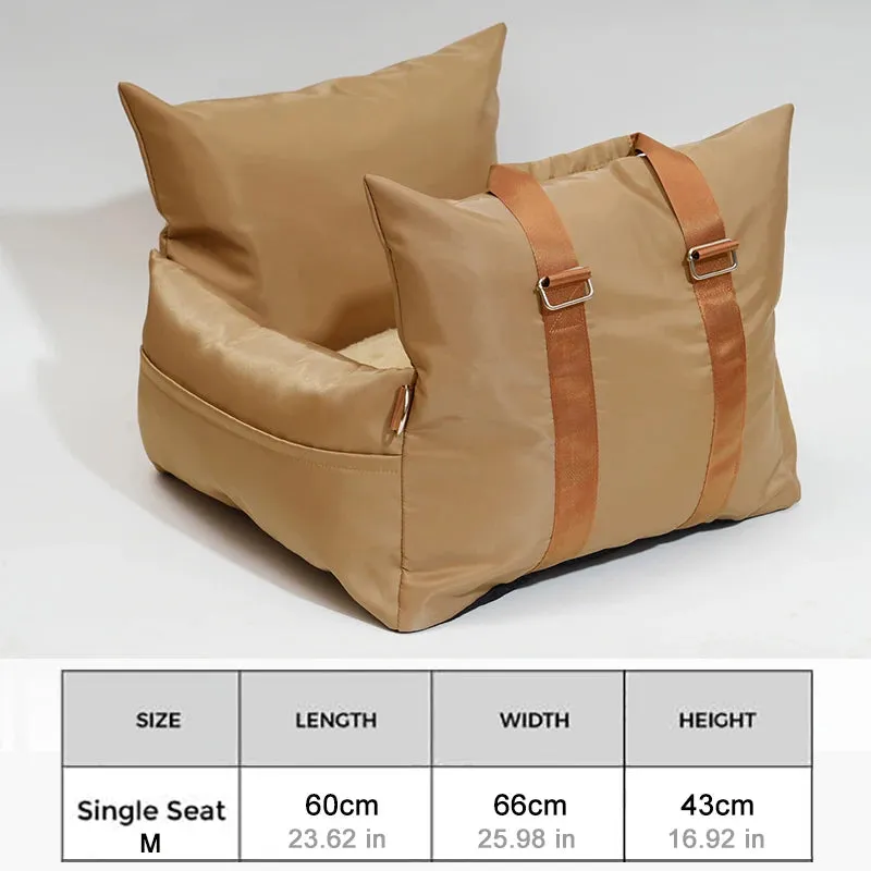 Waterproof Dog Car Seat Bed Soft Luxury Dog Beds Travel Pet Carrier Bag Pet Car Seat Custom LOGO Designer Dog Products