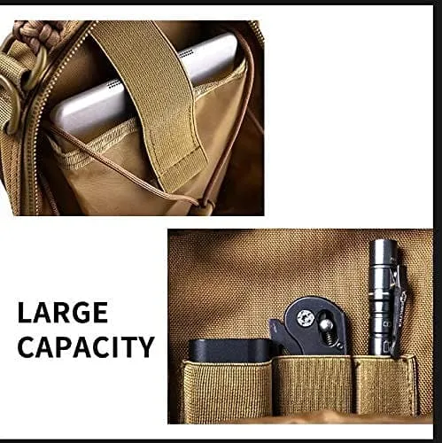 Waterproof Tactical Sling Bag with Anti-Cut Features for Military Range Use