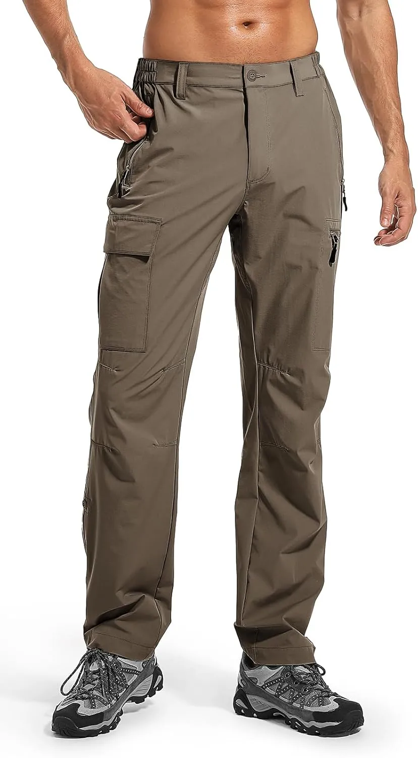 Wespornow Men's-Hiking-Pants Lightweight Water Resistant Quick Dry Outdoor Pants for Fishing Travel Camping