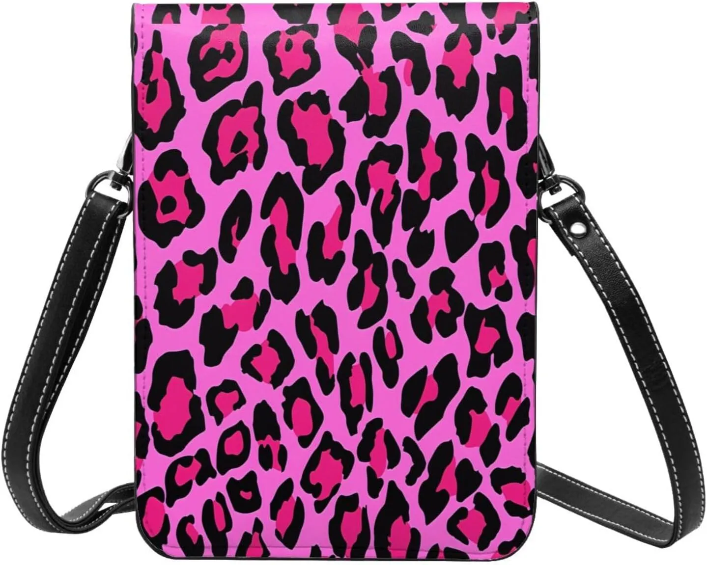 White lines compose mountains Leather Crossbody Phone Purse for Women Cute Wallet Bags Lightweight Mini Sling Bag
