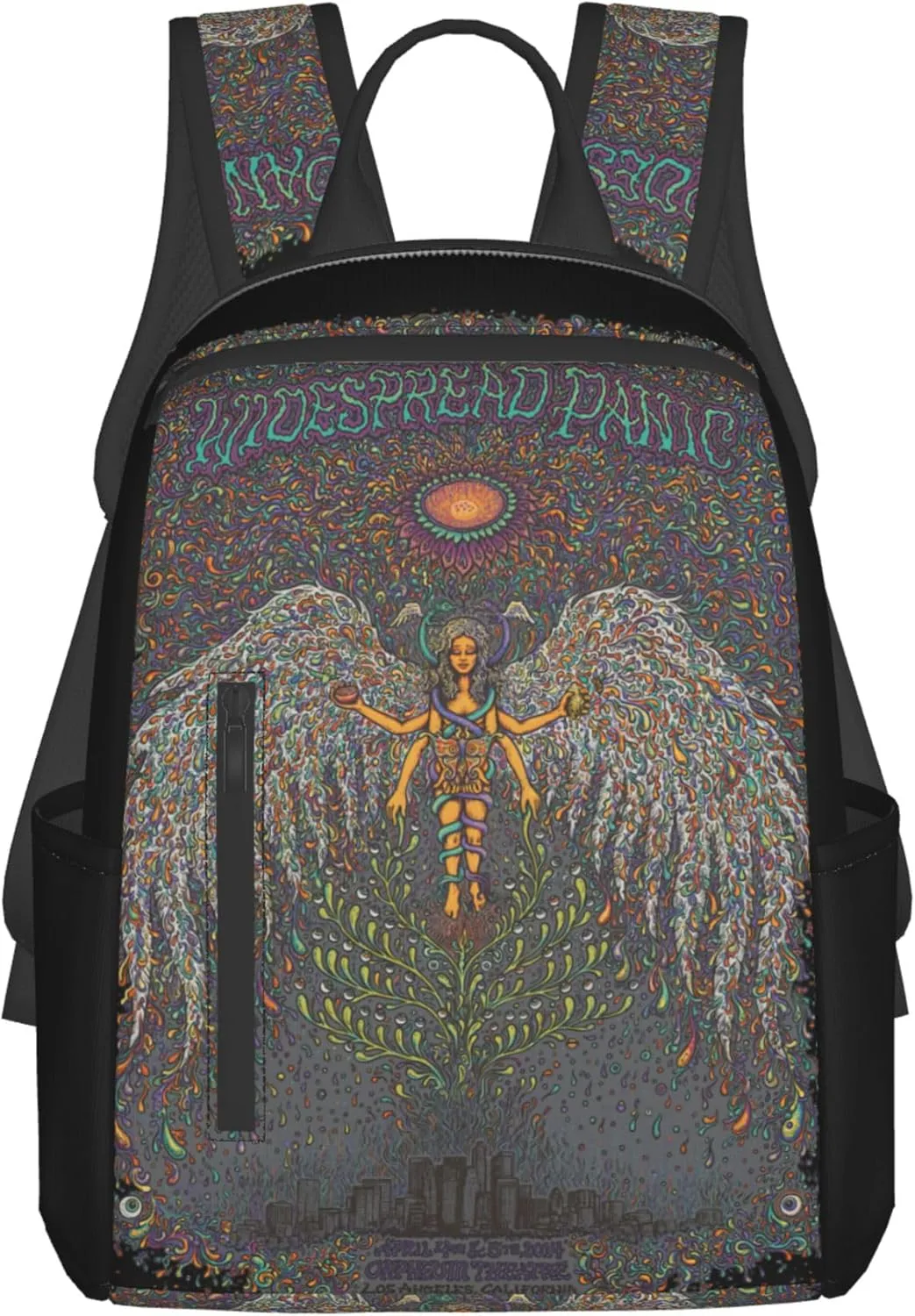 Widespread Music Panic Stylish Backpack Multi-functional and Lightweight Bag Travel Outdoor Activities Adjustable Shoulder Straps Daypacks