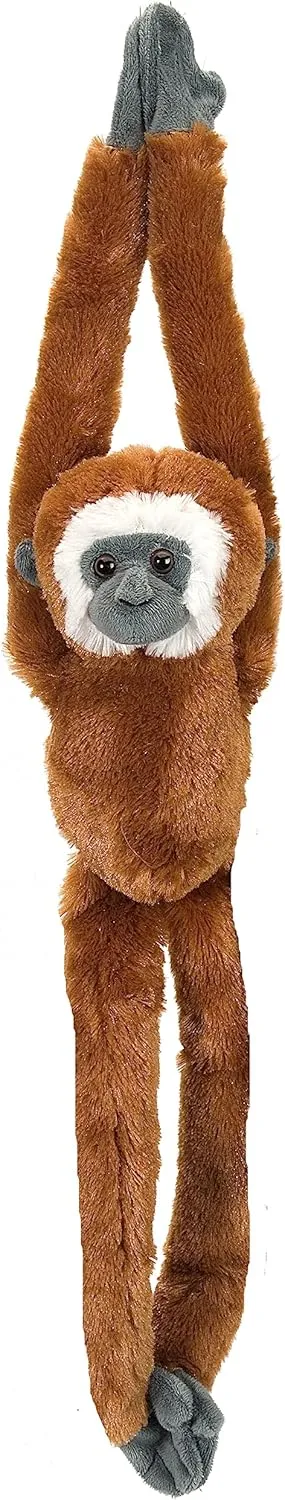 Wild Republic Gibbon Plush, Monkey Stuffed Animal, Plush Toy, Gifts for Kids, Hanging 20"