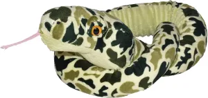 Wild Republic Plush Snake Green Camo Design, Cuddlekins, Stuffed Animal, 54 inches, Gift for Kids, Plush Toy, Fill is Spun Recycled Water Bottles (11105)