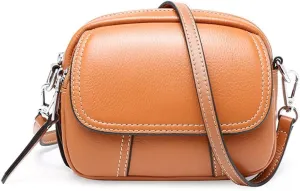 Women Retro Leather Satchel Bag Double Zipper Top Handle Mini Handbags Strap Shoulder Purse