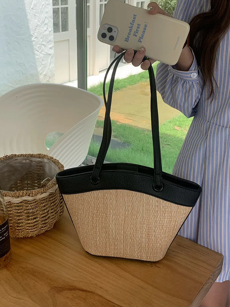 Women's Beach Style Western Vegetable Basket Fashion Shoulder Bags