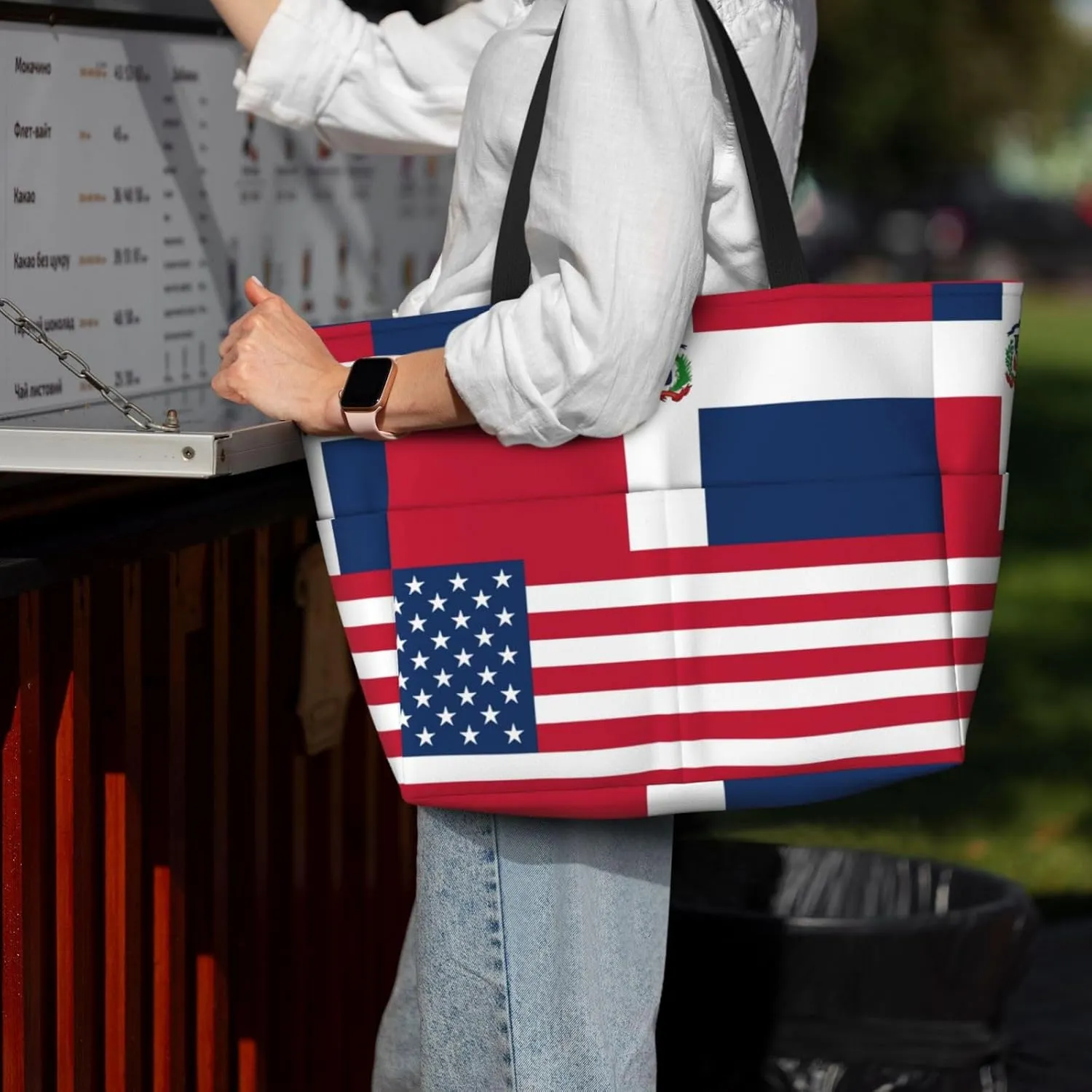 Women's Beach Travel Bags Large Waterproof Tote Bag with Pockets Sandproof Handbag for Beach Gym Vacation