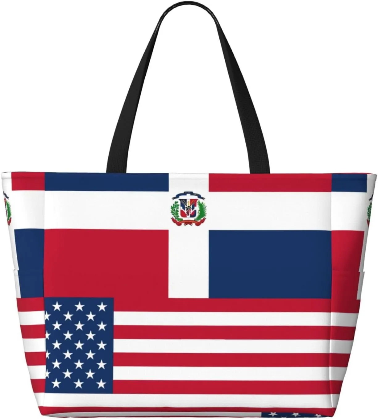 Women's Beach Travel Bags Large Waterproof Tote Bag with Pockets Sandproof Handbag for Beach Gym Vacation