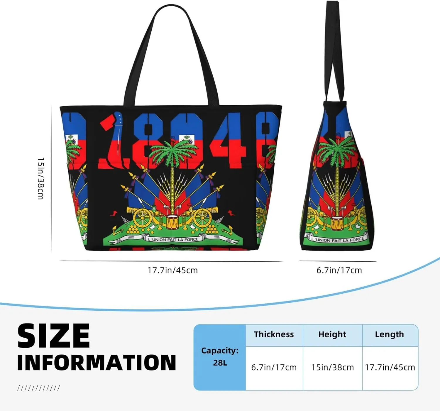 Women's Beach Travel Bags Large Waterproof Tote Bag with Pockets Sandproof Handbag for Beach Gym Vacation