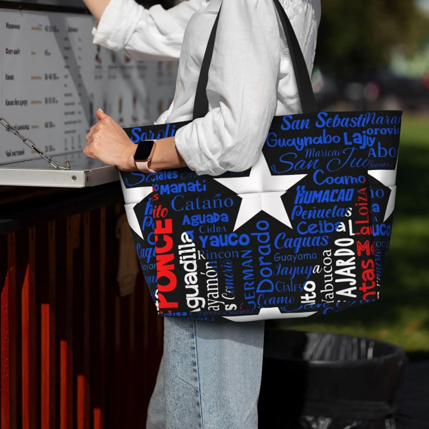 Women's Beach Travel Bags Large Waterproof Tote Bag with Pockets Sandproof Handbag for Beach Gym Vacation