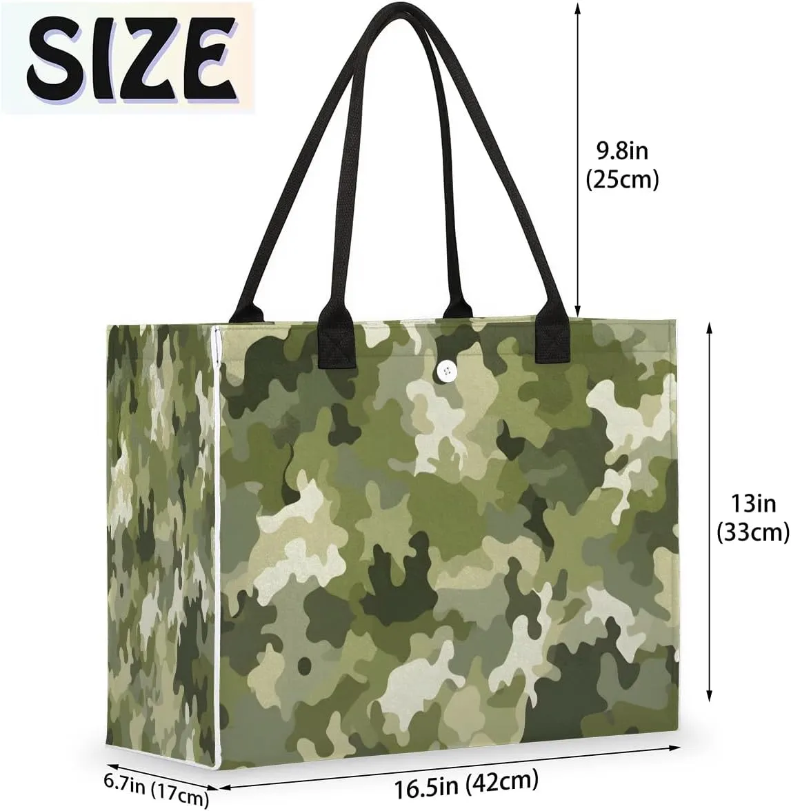 Womens Birthday Gifts Tote Bag Abstract Camouflage Leaf Beach Bags for Women Handbags