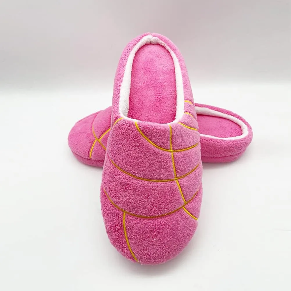 Women's Concha Slippers, Cute Comfy House Slippers, Rose Red/Pink/White/Brown, One Size