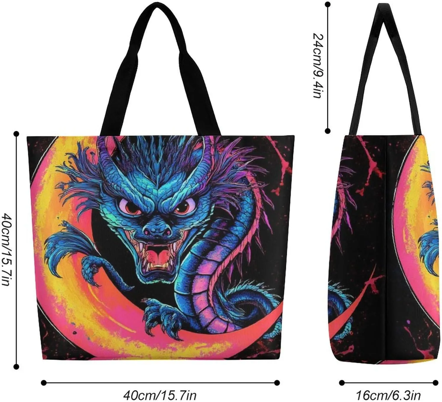 Womens Grocery Bag, Large Capacity Tote Bags Portable Reusable Shopping Shoulder Bag