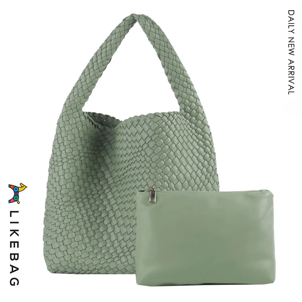 Women's Handmade Woven Fashion Trend Large Capacity Shoulder Bags