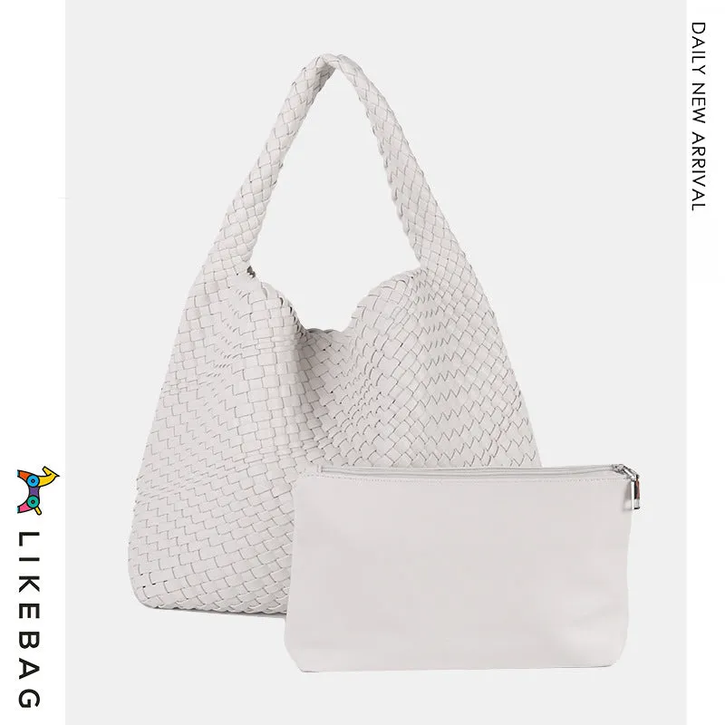 Women's Handmade Woven Fashion Trend Large Capacity Shoulder Bags