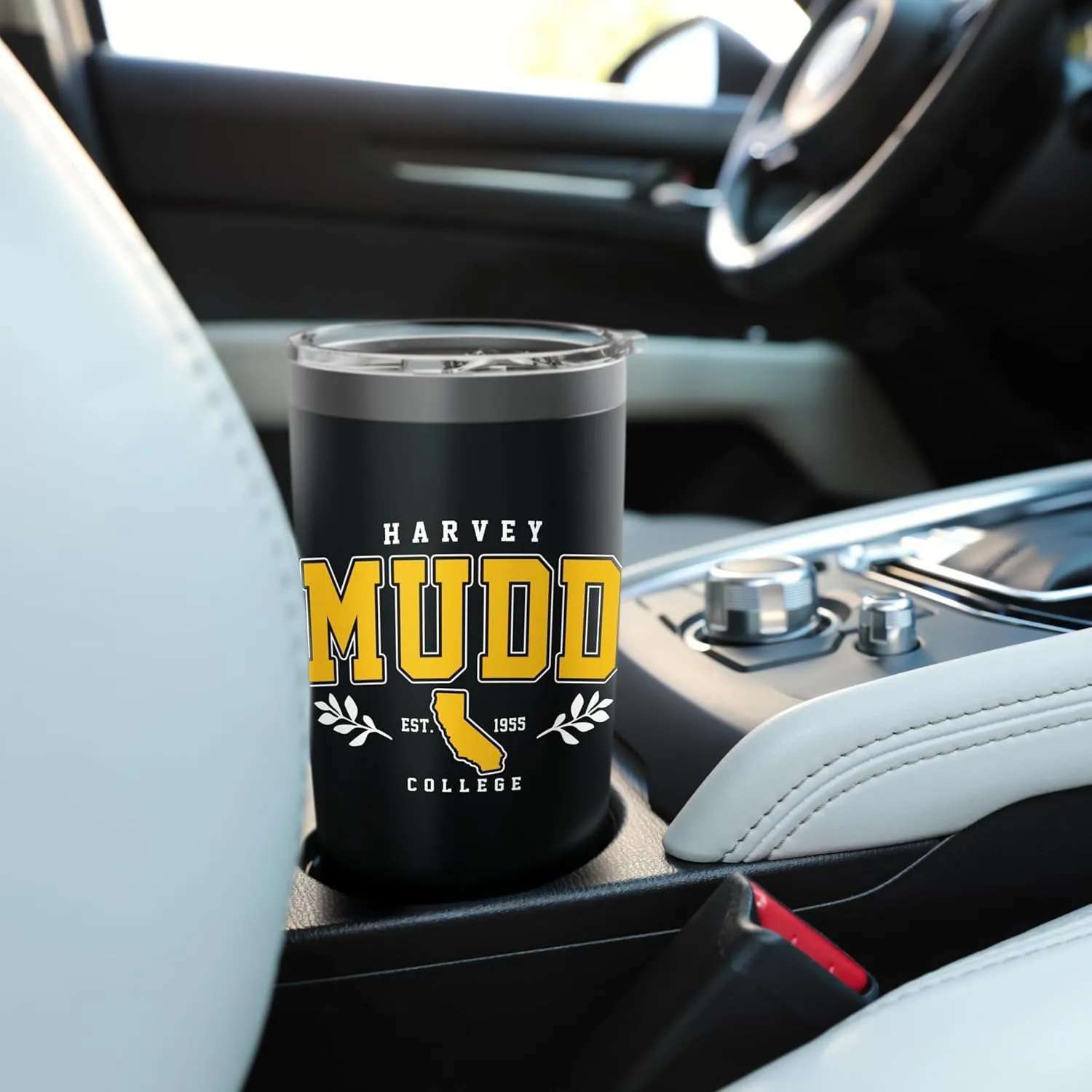 Womens Harvey Mudd Arch Retro Athletic Sports Tee Men Women Stainless Steel Insulated Tumbler