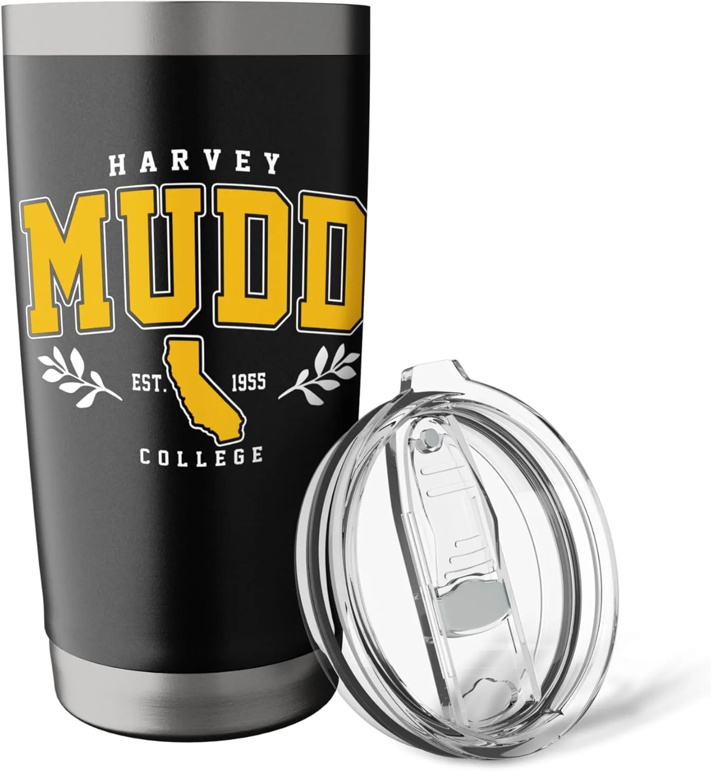 Womens Harvey Mudd Arch Retro Athletic Sports Tee Men Women Stainless Steel Insulated Tumbler