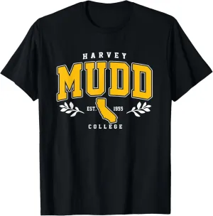 Womens Harvey Mudd Arch Retro Athletic Sports Tee Men Women T-Shirt