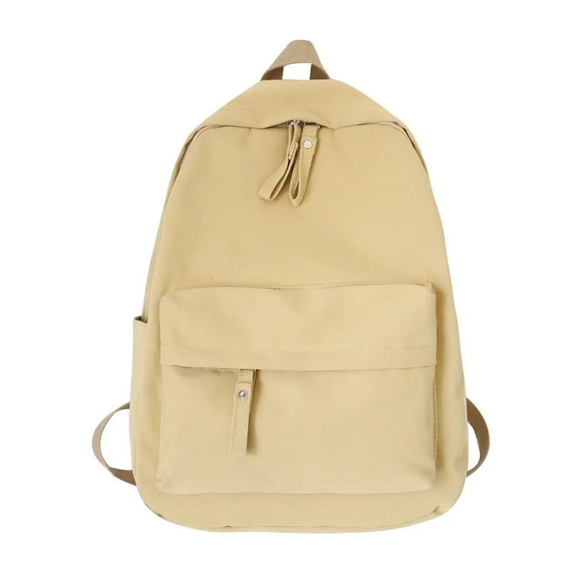 Women's Korean Style Fashion Pure Color Simple Super Backpacks