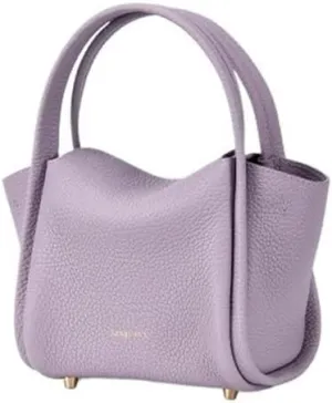 Women's Mini Vegetable Basket Leather Handbag Crossbody Mini Shoulder Bag (Color : Brown, Size : 6.69 * 3.54 * 4.9in)