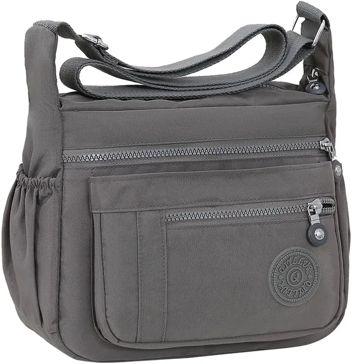 Women's Multi-Pocket Shoulder Bag, Nylon