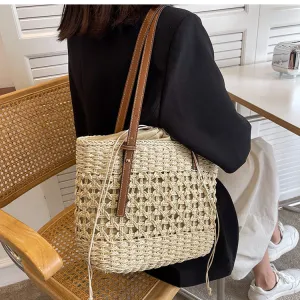Women's New Beach Fashion Woven Shoulder Bag