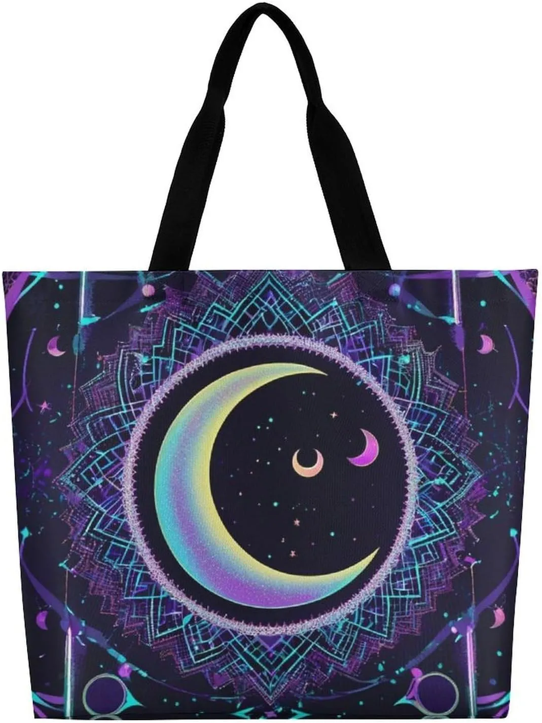 Women's Reusable Tote Bag, Portable Shoulder Handbags Large Capacity Casual Shopping Bags