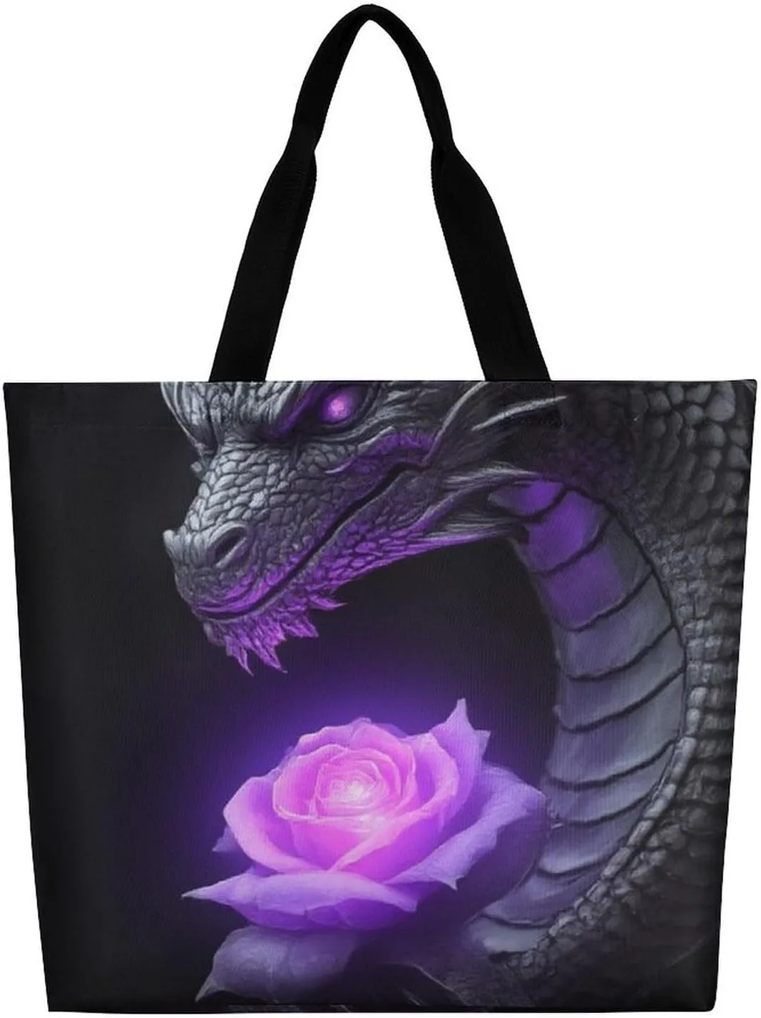 Women's Reusable Tote Bag, Portable Shoulder Handbags Large Capacity Casual Shopping Bags