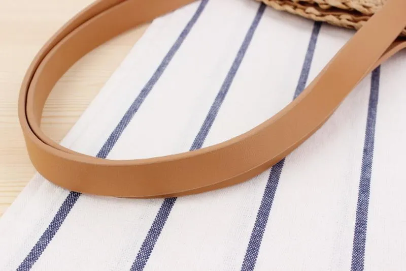 Women's Round Straw Shoulder Bag Handbag Tote Bag
