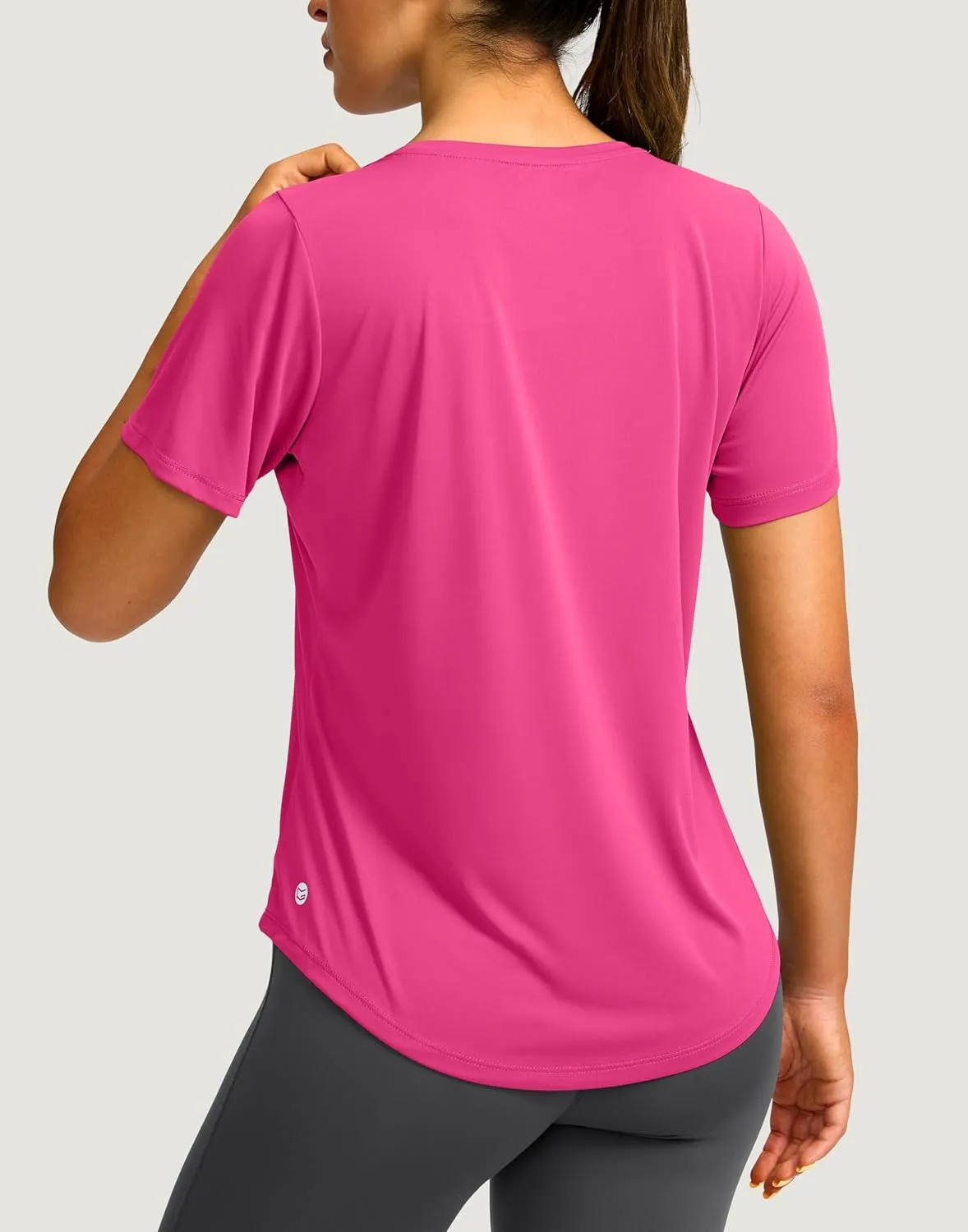 Women's Short Sleeve Workout Shirts Breathable UPF 50  Sun Protection T-Shirts Quick Dry Gym Running Hiking Tops