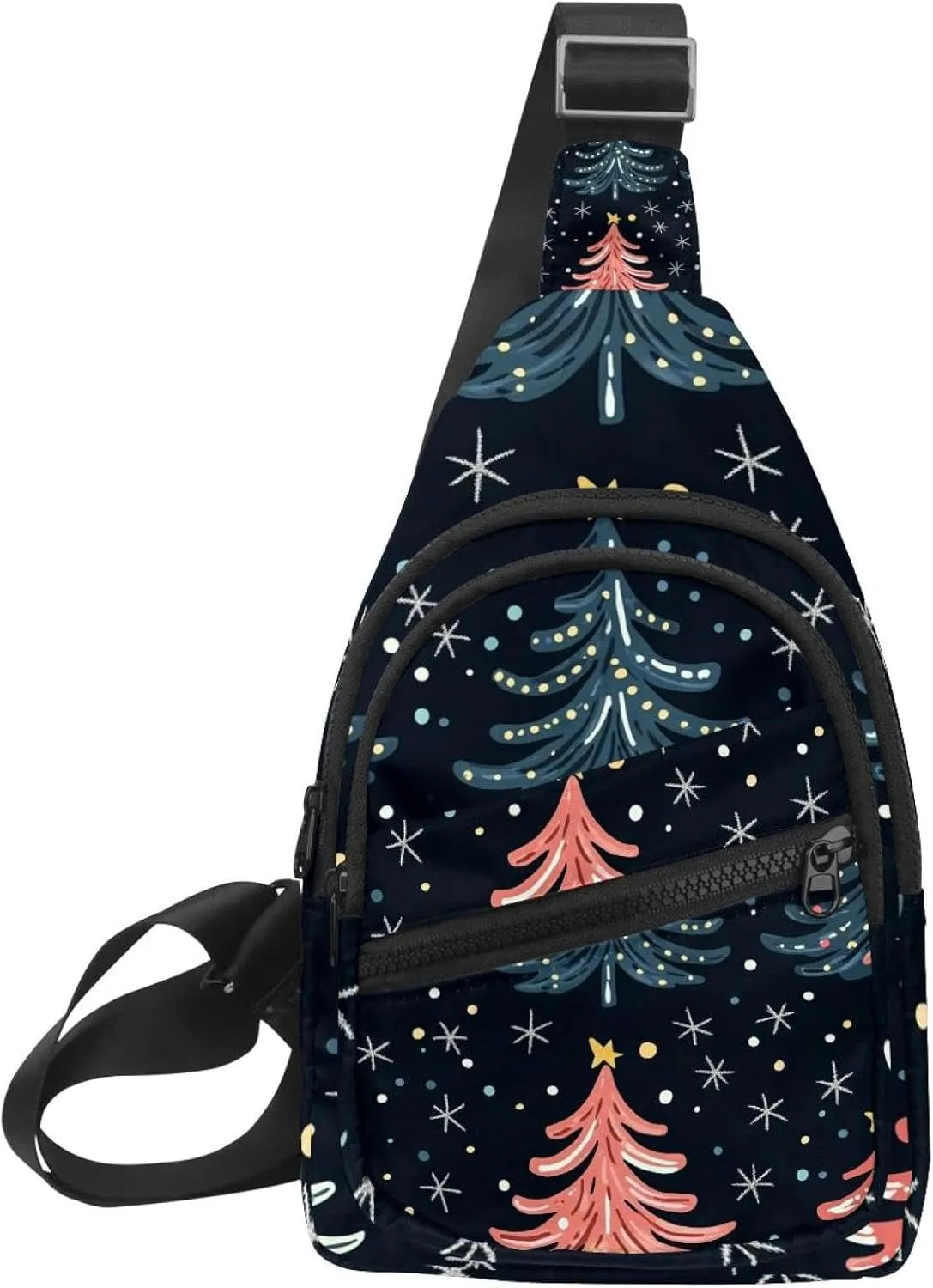 Women's Sling Backpack, Christmas Tree (3)