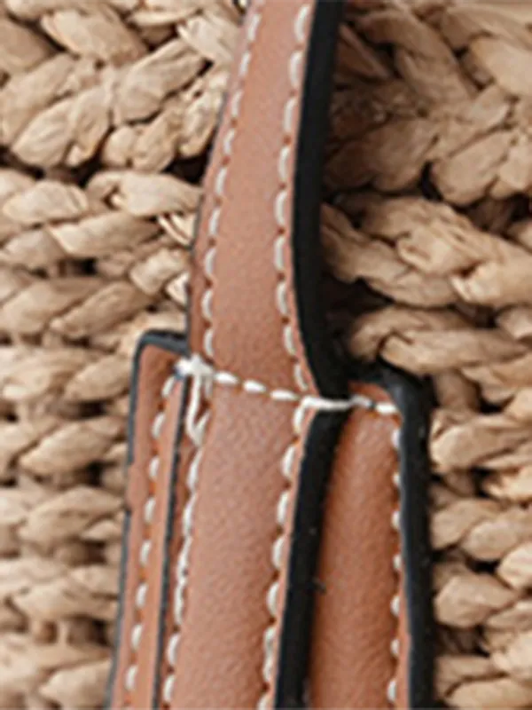 Women's Straw Beach Bag - Ideal for Summer Adventures