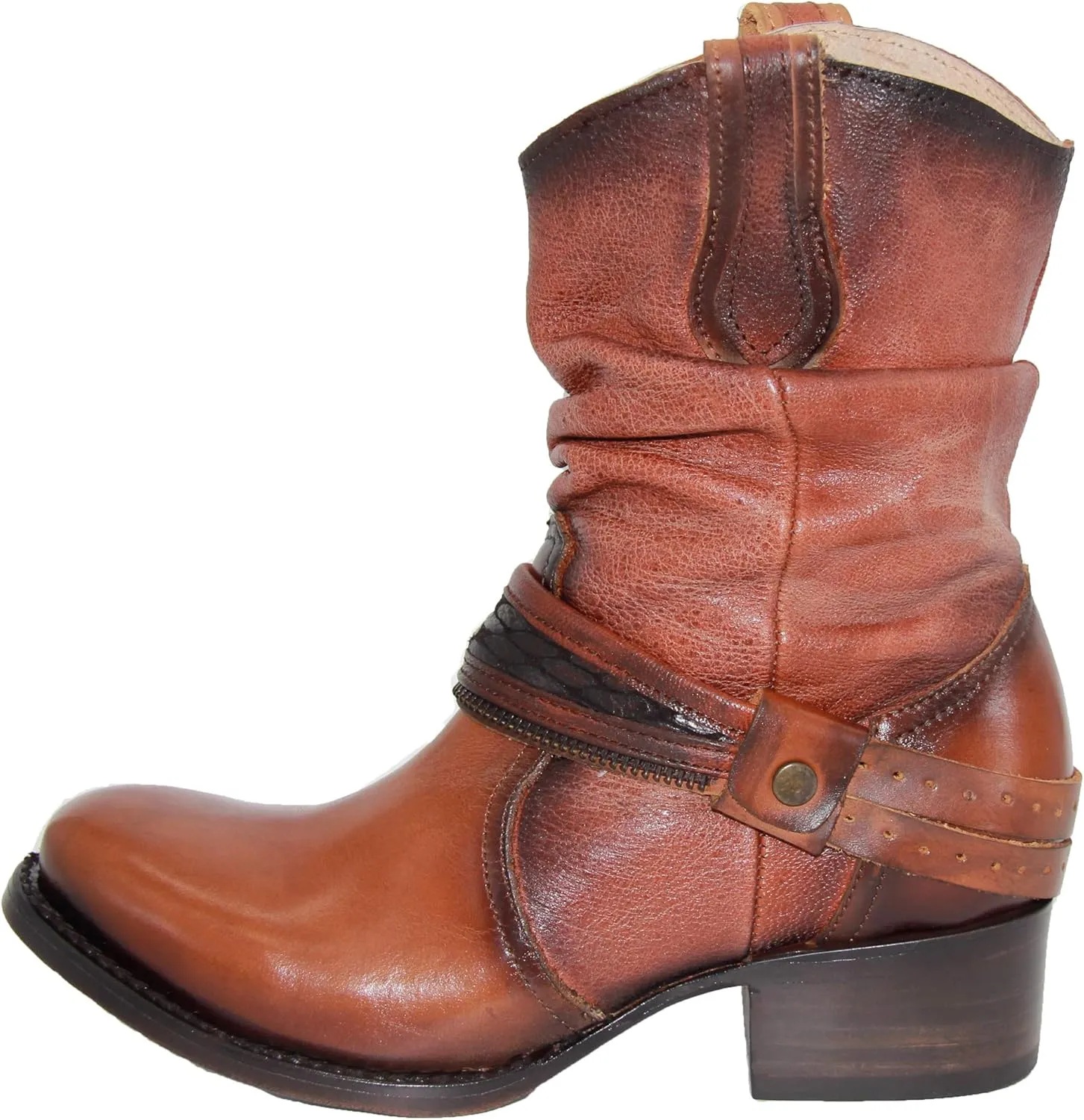 Womens Western Cowboy Cowgirl Leather Boot