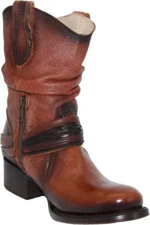 Womens Western Cowboy Cowgirl Leather Boot