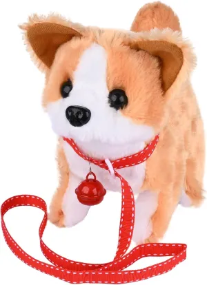 WorWoder Plush Shiba Inu Toy Puppy Electronic Interactive Pet Dog - Walking, Barking, Tail Wagging, Stretching Companion Animal for Kids (Shiba Inu)