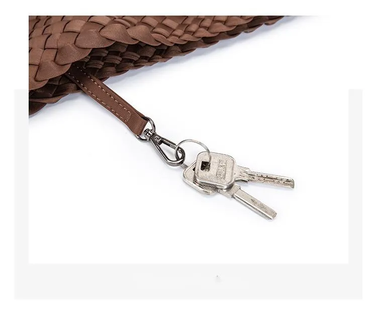 Woven Bag for Women, Neoprene Tote Bag Large Summer Beach Travel Handbag