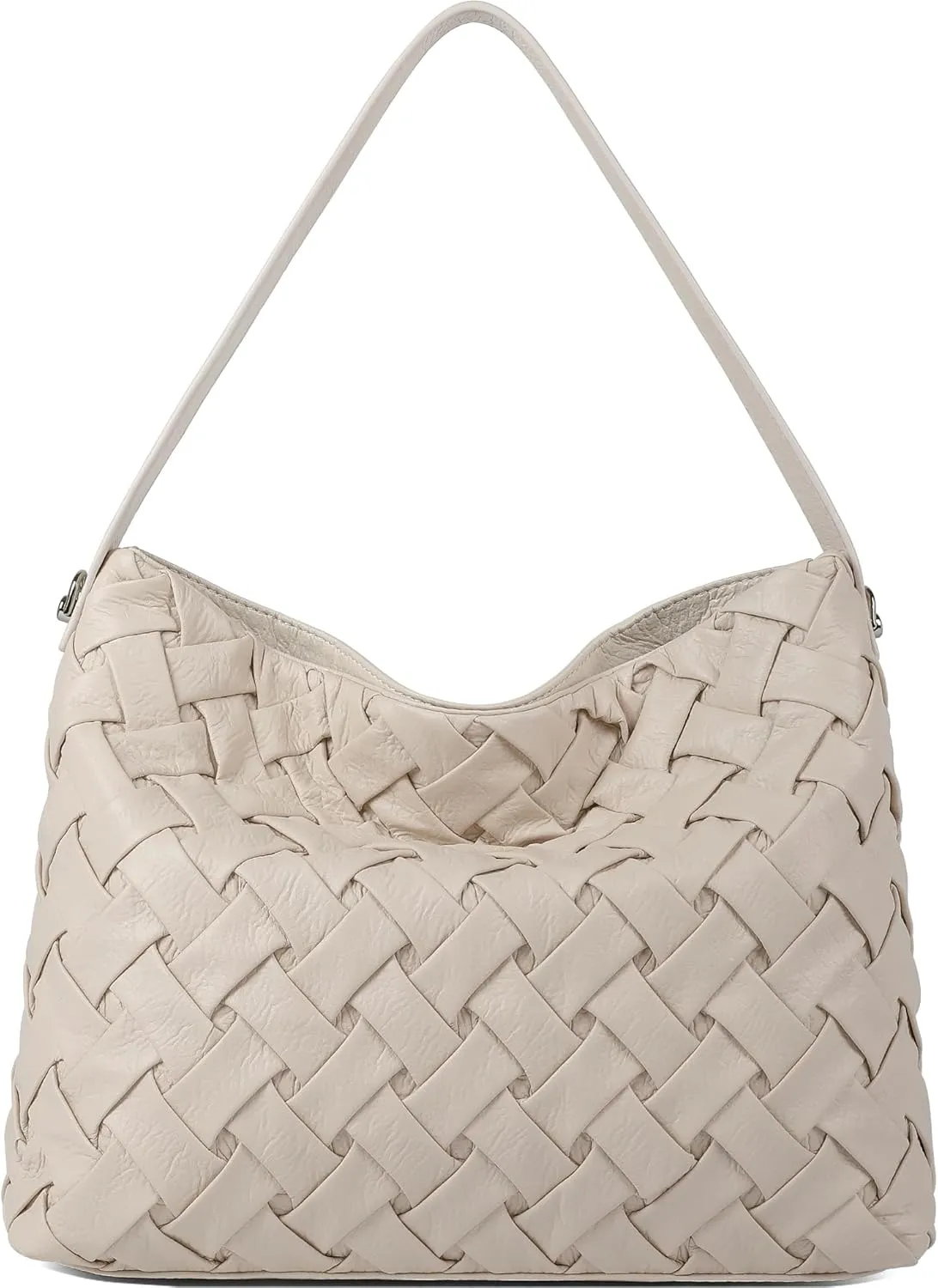 Woven Bag for Women, Vegan Leather Tote Bag Handmade Large Summer Beach Shoulder Bags