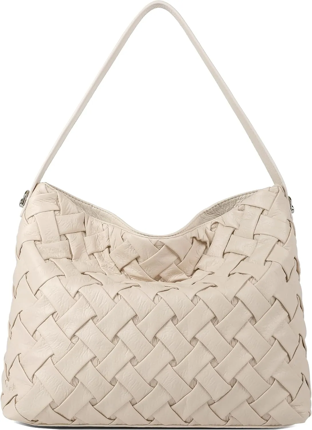 Woven Bag for Women, Vegan Leather Tote Bag Handmade Large Summer Beach Shoulder Bags
