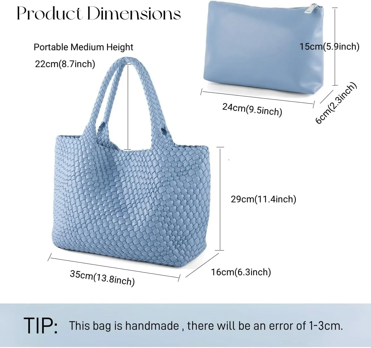 Woven Bag for Women，Vegan Leather Handwoven Tote Bags with Purse Shopper Bag Large Shoulder bag