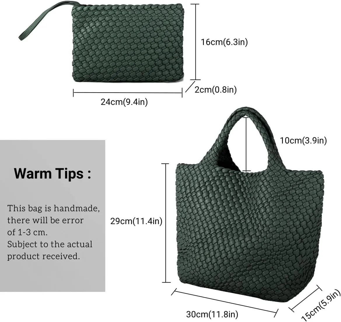Woven Bags for Women Vegan Leather Tote Shoulder Bags Woven Purses and Handbags Handmade Large Shopper Bag